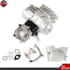4 Stroke 125cc ATV Engine Motor 3-Speed Semi Auto W/ Reverse Electric Start US