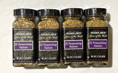 4 X Trader Joe's Spices of the World 21 Seasoning Salute 2.2 oz ea Salt Free