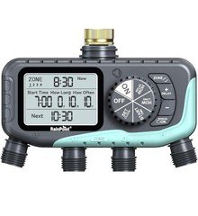 4-Zone Digital Water Timer RainPoint  Brass Inlet Model  ITV447