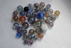 40 antique german hand made marbles