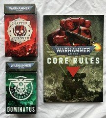 40k 11th ED CORE RULES + Chapter Approved + Dominatus Cards      New ARMAGEDDON