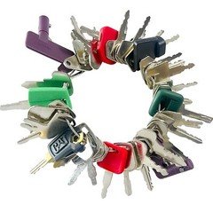 42 Heavy Equipment Master Keys Set Kubota JCB Volvo Case CAT Hyster Komatsu JLG
