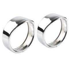 4.5" Visor Style Fog Light Trim Ring For Harley Touring Street Glide FLHX
