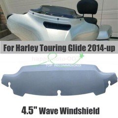 4.5'' Wave Windshield For 2014+ Harley Touring Electra Street Glide Light Smoke