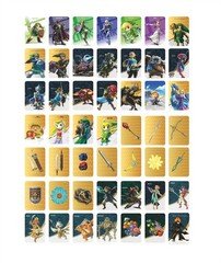 48/49Pcs NFC Cards Zelda BOTW TOTK Tears of The Kingdom for Switch 1/2 Mini Size