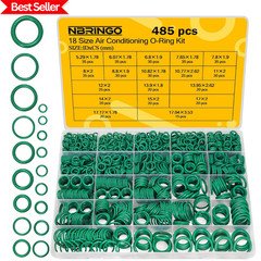 485 PCS Metric AC O Ring Kit - Automotive A/C System Seal Kit Compatible with...