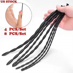 4/8pcs Male Silicone Sounding Plug Urethral Stretcher Dilator Enhance Stretching