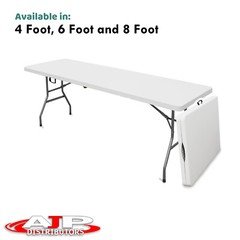 4FT 6FT 8FT Plastic Portable Folding Foldable Table Outdoor Indoor Camping Party
