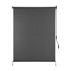 4ft (W) x 8ft (H) Outdoor Roller Shades 5% Openness Cordless Sun Roll up Shade