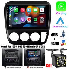 4G+64GB For Honda CRV 1995-2001 Car Stereo Radio Android 15.0 Carplay WIFI CAM