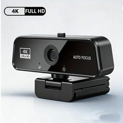 4K Webcam with Microphone for PC USB Web Camera Auto Focus,Noise Cancell,Plug &