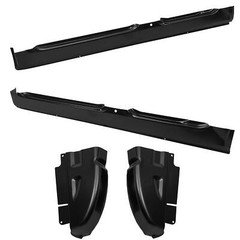 4Pcs Rocker Panels & Cab Corners For Dodge Ram 1500 2500 3500 Quad Cab 2002-2008