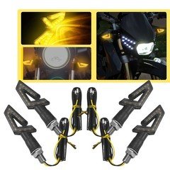 4X LED Motorcycle Turn Signal Blinker Light For Motorcycle Cruiser Chopper Amber