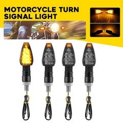 4X Mini LED Signals Motorcycle Turn Light Blinker Indicator Amber Lamp Universal