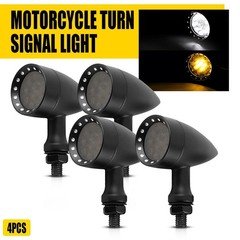 4x Motorcycle LED Turn Signal Indicator Blinker Amber Lights Universal Durable P