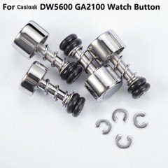 4X Stainless Steel Watch Button Replacement For Casioak DW5600 GA2100 GMA-S2100