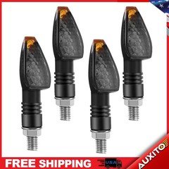 4X Turn Motorcycle Signals Smoke Light Amber Blinker for Honda Yamaha Kawasaki