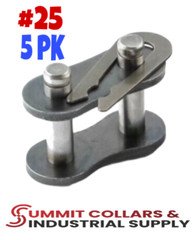 (5) #25 Roller Chain Connecting Links