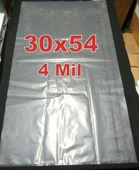 5 Extra Large Plastic Bags 30'' x 54'' Heavy Duty 4 Mil Thickness 30x54