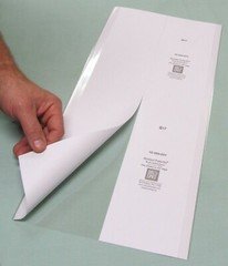 5 pack 11" x 24" Brodart Fold-on Book Jacket Covers - lo-luster