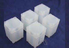 5 Square Coin Tubes for US Large Dollars by Lighthouse | Silver Peace Morgan Ike