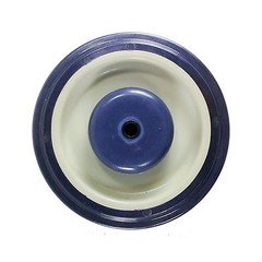 5" x 1-1/4" Polyurethane Shopping Cart Wheel with Axle and Nut (5/16") - 1 EA
