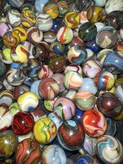 50 D.A.S. MIXED RUNS Marbles High Colors & Swirls Aventurine Oxblood NM JABO