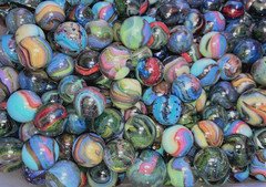 50 D.A.S. MOONSHINE Marble Lot M-/NM Marbles Lutz Aventurine Oxblood