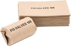 50 HALF DOLLAR  FLAT COIN WRAPPERS THAT HOLD 20 HALF DOLLARS EACH, free shipping