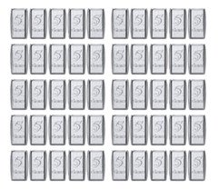 50 LOT Silver Bars 16 grams Pure 999 Fine Solid 5GN Bullion Precious Metals Shot