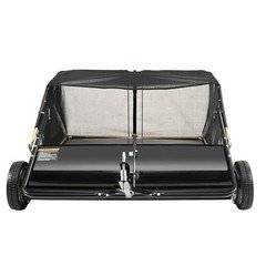 50" Tow Behind Lawn Sweeper 26 Cu. Ft. Leaf & Grass Collector Adjustable Height