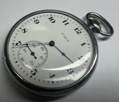 51. Elgin Y1918 pocket watch grade 315 model 3 class 114 running