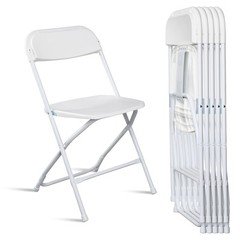 6-10PCS Wedding Party Event Quality Commercial Plastic Stackable Folding Chairs