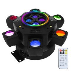 6 Arms Stage Light LED Moving Head Beam Light Bee Eye Laser DJ Disco Party Club