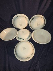 6 CORELLE 'FARM FRESH' 5 3/8" BERRY/FRUIT/SAUCE BOWLS NEAR MINT 