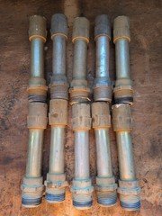 6" IACO Irrigation Aluminum Riser Pipe For Sprinkler Used - LOT OF 10