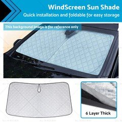 6 Layer WindScreen Sun Shade Suitable For Volkswagen Amarok 22-25 UV Protection