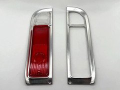 6 Pieces Kit 1969-72 Tail Lamp Lens+Bezel+Backup Lens Chevy GMC Pickup Truck