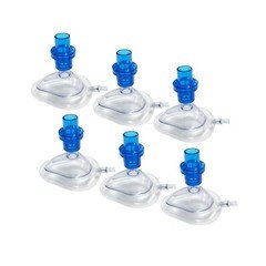6 sets/lot Infant CPR Training Masks with one Way Training valves