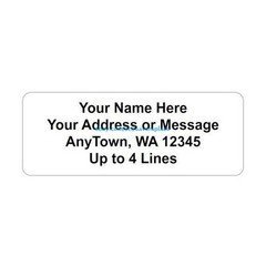 60 Personalized Return/Mailing Address labels  1" x 2.625" - Free USA Shipping