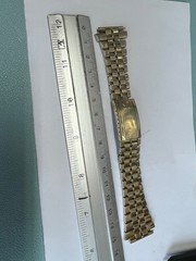 63 . omega 1163  endlink 20 mm 702 gold plated  bracelet 15.5 cm