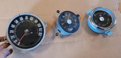 65 66 full size Oldsmobile dash speedometer gauges clock fuel cluster lights