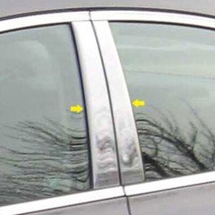 6Pcs Silver Pillar Posts Window Door Trim Fit For Škoda Fabia MG 2010-2014