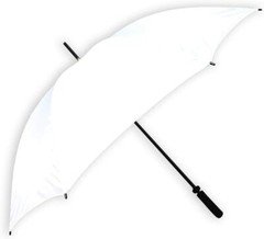6PK Barton Outdoors Rain Umbrella - White - 60" Across - Rip-Resistant Polyester