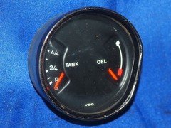 74-89 Porsche 911 930 Instrument Cluster Fuel Level Oil Level Gauge OEM *Note*