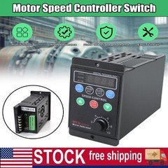 750W Single To 3 Phase VFD Variable Frequency Drive 110V 220V Converter AC Motor