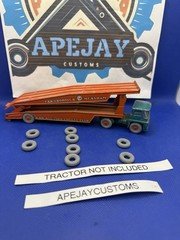 8 grey tires for Matchbox major pack no 8 ,K-8 Yellow King Size Guy Warrior