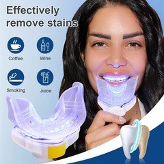 8-LED Rechargeable With Tray Two lighting mode Teeth Whitening Light Accelerator