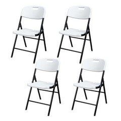 8 Pack  Commercial Plastic Folding Stackable Chairs Seats -Event Wedding Party