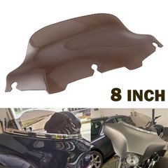 8'' Wave Windshield Smoke Windscreen For Harley 1996-2013 Electra Street Glide